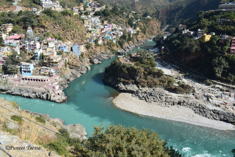 Alakananda and Bhagirathi Sangam at Devprayag