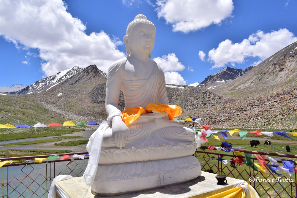 Buddha Statue On The ay To Nubra